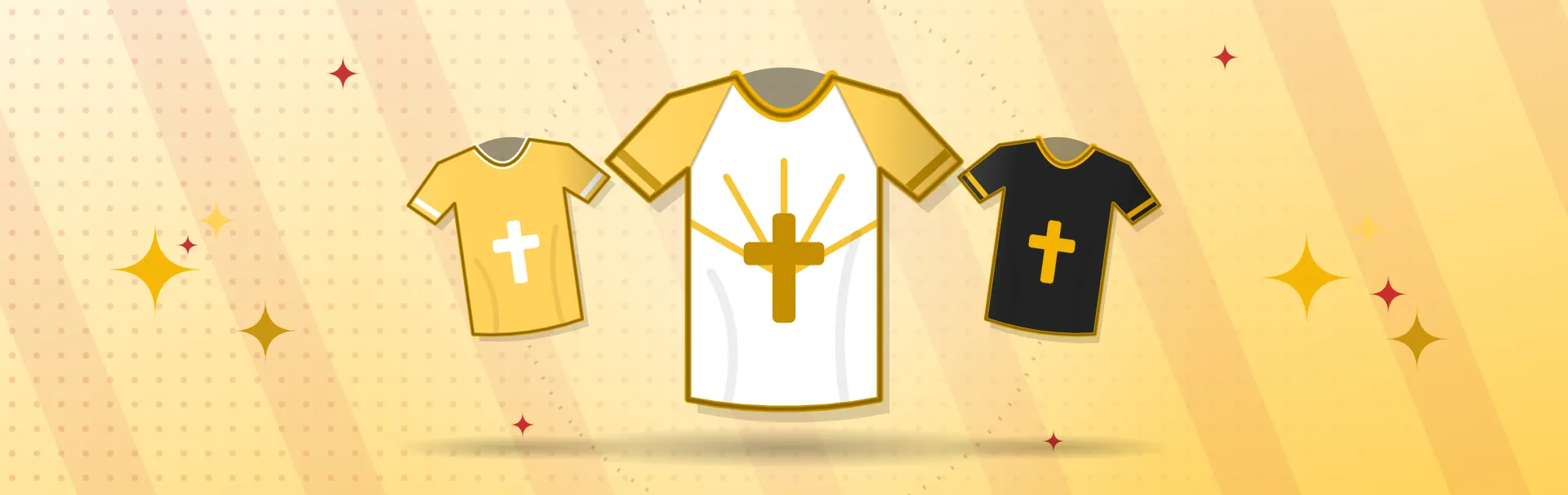 Illustrated faith-inspired jerseys collection banner