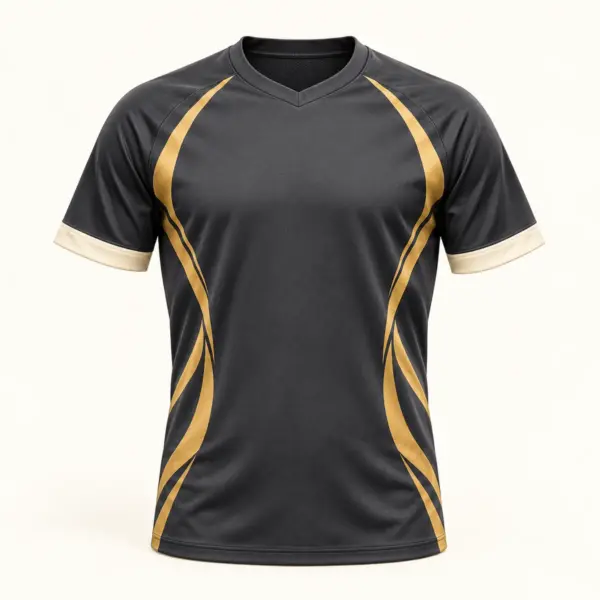 Main mockup of a graphite soccer jersey in the Graphite Together Line design