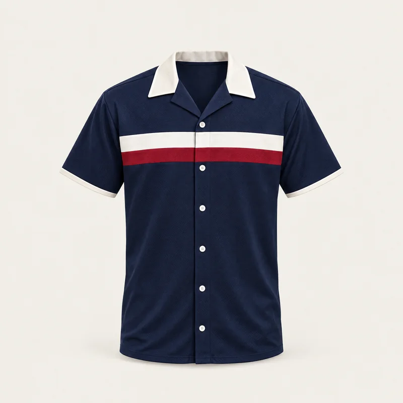 Bowling jerseys by Proudjersey, original design shown front view